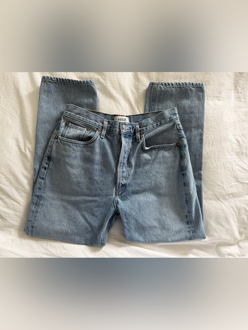 AGOLDE Riley High Rise Lightwash Jean - Picture 4 of 11
